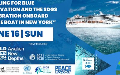 Peace Boat in NYC: Sailing for Blue Innovation and the SDGs Celebration onboard Peace Boat – June 16